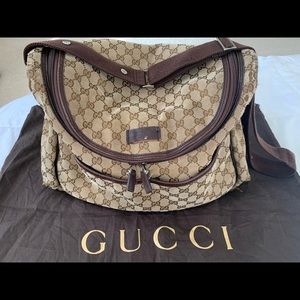 Gucci Monogram Diaper Bag